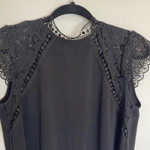 ZARA black lace tunic dress
